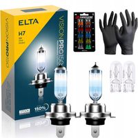 ŻARÓWKI ELTA H7 12V 55W PX26d VISIONPRO +150% HOMOLOGACJA E1 + GRATISY W5W