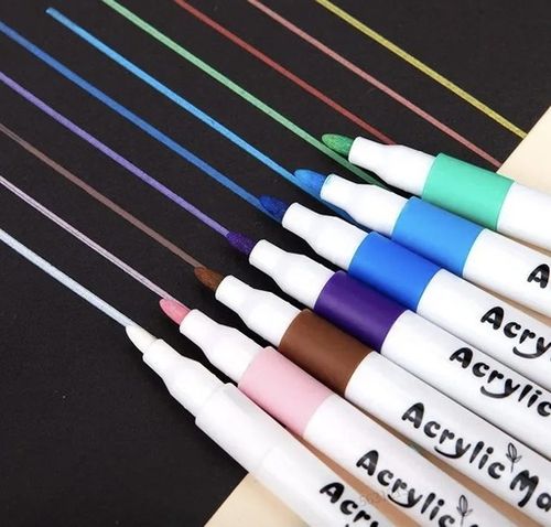 Markery akrylowe pisaki  flamastry 80 kolorów do kreatywnego malowania na Arena.pl