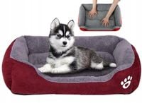 Legowisko Dla Psa Posłanie Kota Kojec Mata Miękkie  T27_Czerwony
