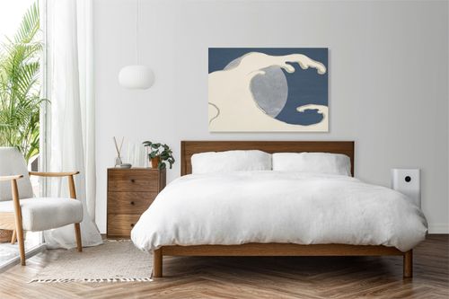 Obraz 100x70cm Waves and Sun, Sekka Japoński Vintage do Salonu na Arena.pl