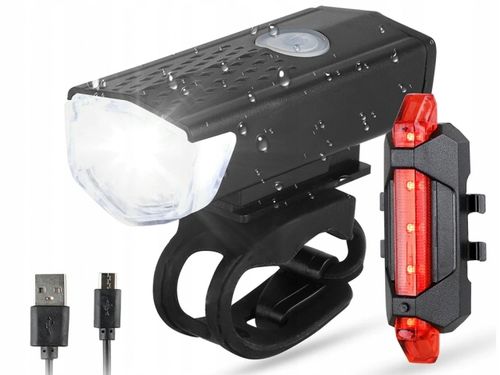 LAMPKA ROWEROWA LED PRZÓD + TYŁ OŚWIETLENIE ROWER na Arena.pl