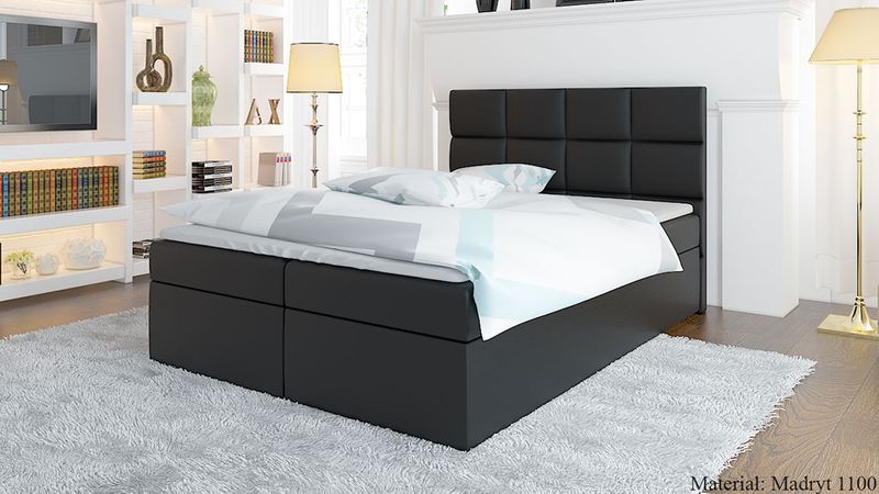 ŁÓŻKO 120x200 KONTYNENTALNE Z MATERACEM DWA POJEMNIKI DOSTAWA GRATIS zdjęcie 9