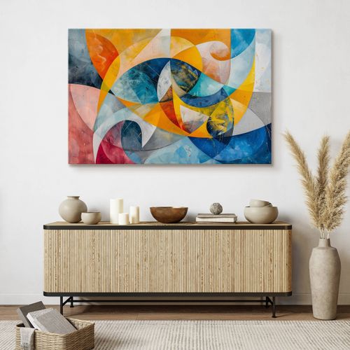 Obraz Do Sypialni Salonu Akwarele Kolorowa Abstrakcja Boho 30cm x 20cm na Arena.pl