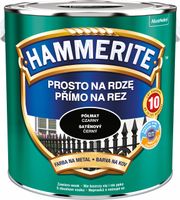 Farba do metalu Hammerite Prosto Na Rdzę czarny półmat 2,5 l