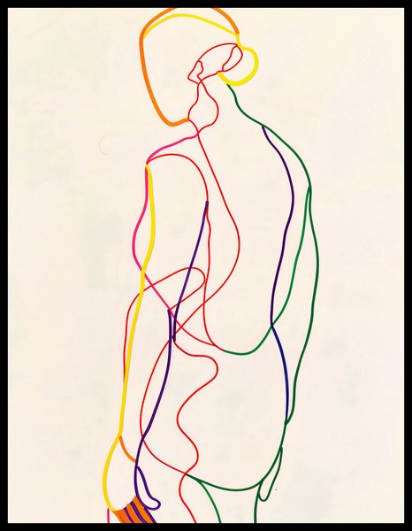 Plakat 50x65cm Tęczowy Zarys zdjęcie 2