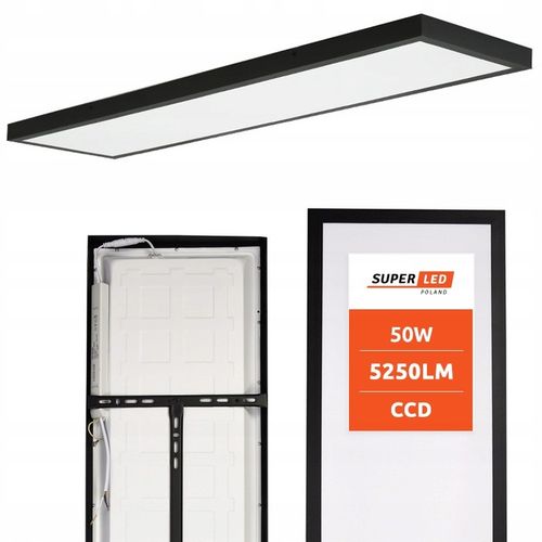 Panel LED Sufitowy Plafon 50W 5250 lm Natynkowy 120 x 30cm PREMIUM na Arena.pl
