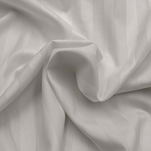 Pościel satyna bambusowo-bawełniana STRIPE GREY 180x200 szara na Arena.pl