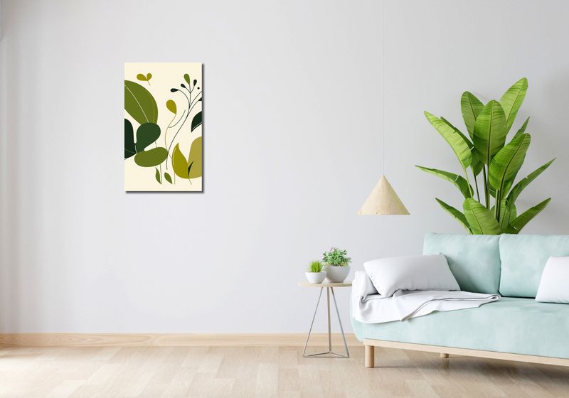 Obraz 40x70cm Świeżość Liści zdjęcie 2