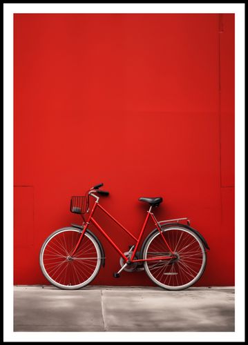 Plakat 68x98cm Czerwony Rower na Arena.pl
