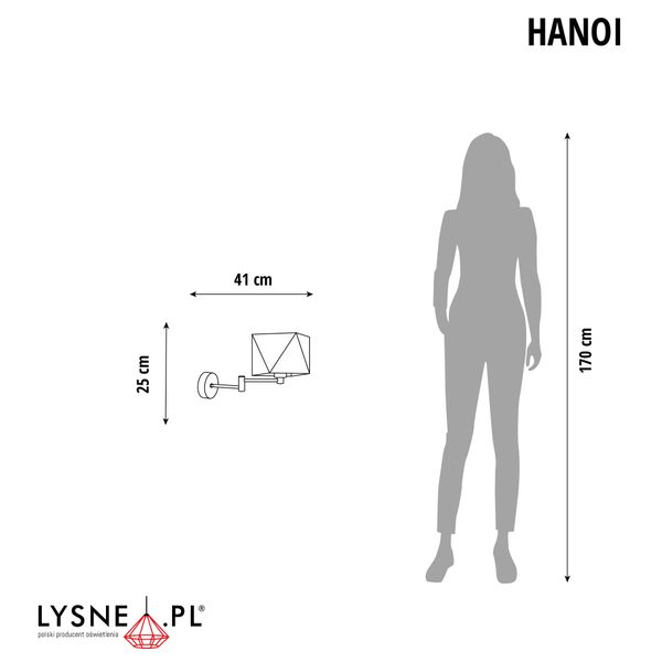 Kinkiet regulowany do czytania w sypialni HANOI zdjęcie 25