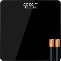 WAGA ŁAZIENKOWA ELEKTRONICZNA SZKLANA LED SLIM PRECYZYJNA 180 KG + BATERIE