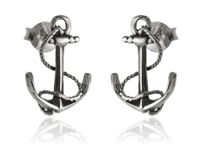 SREBRNE KOLCZYKI KOTWICA OKRĘTU NADZIEJA HOPE