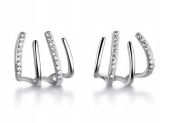 KOLCZYKI PAZURY SZPONY SREBRNE CYRKONIE EC122