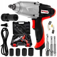 ELEKTRYCZNY KLUCZ UDAROWY Nasadki Udarowe do Kół 1/2 800Nm 2000W + adapter