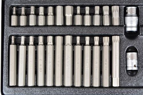 ZESTAW BITÓW KOŃCÓWKI IMBUS TORX SPLINE 40el FARYS na Arena.pl