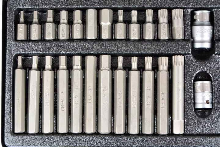 ZESTAW BITÓW KOŃCÓWKI IMBUS TORX SPLINE 40el FARYS zdjęcie 7