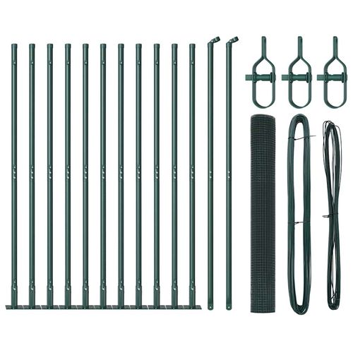 Ogrodzenie z słupkami Zielony 1.2 x 25 m Stal na Arena.pl