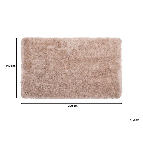 Dywan shaggy 140 x 200 cm beżowy CIDE na Arena.pl