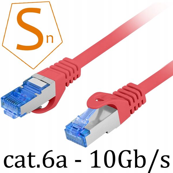 Kabel Ethernet RJ45 LAN kat.6A SFTP S/FTP LSZH 10m zdjęcie 2
