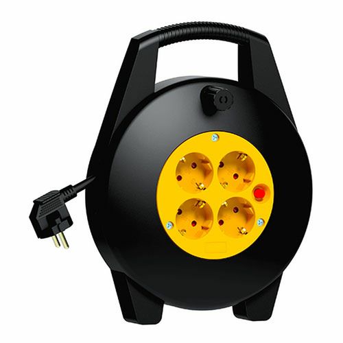 Bębny kablowe TM Electron 3 x 1,5 mm 10 m 4 Wtyczki na Arena.pl