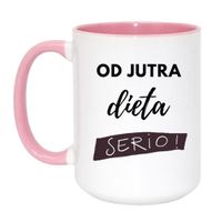 Duży Biało-Różowy 450 ml