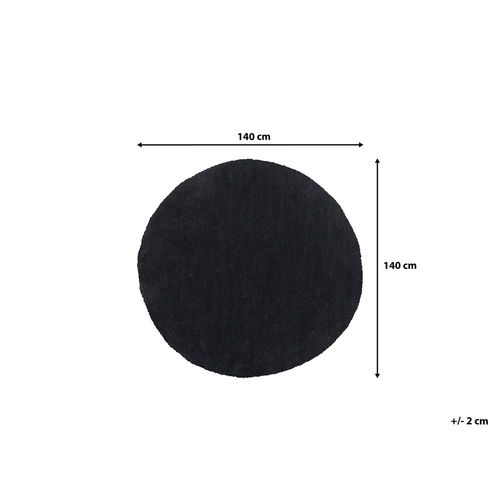Dywan Czarny Ø140 Cm Demre na Arena.pl