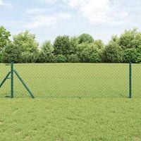 Słupek ogrodzeniowy. Zielony 10 x 0,8 m (siatka 40 x 40 mm)