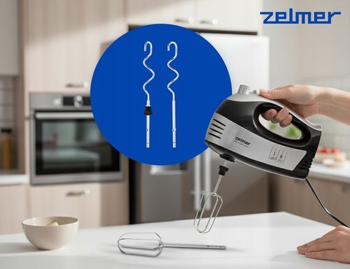 MIKSER RĘCZNY ZELMER LEKKI ROBOT KUCHENNY Z MISĄ 2,5L 4 KOŃCÓWKI TURBO na Arena.pl