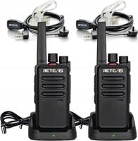Retevis RT668 Krótkofalówki Radio z Zestawem Słuchawkowym (Czarny, 2 Szt)