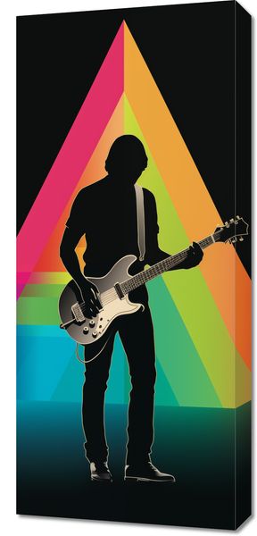 Obraz 40x90cm Pryzmat przez Gitarę zdjęcie 1