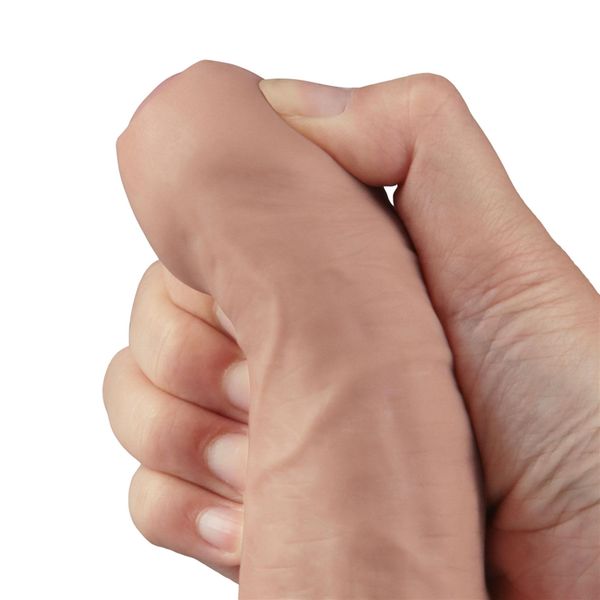 9" Real Softee Rechargeable Tpe Vibrating Dildo(Flesh) zdjęcie 11