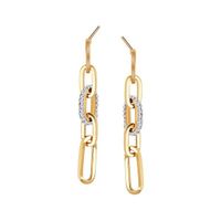 Złote kolczyki KXC6492 - Cyrkonia