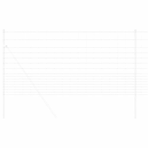 Ogrodzenie pastwiskowe Srebrny 25 x 1,2 m Stal galwanizowana na Arena.pl