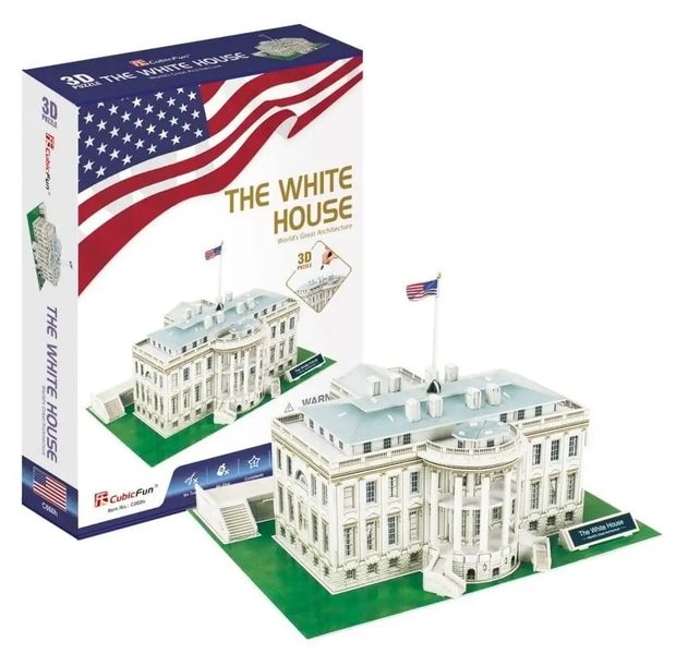 CUBIC FUN PUZZLE 3D BIAŁY DOM THE WHITE HOUSE 56 ELEMENTY - C060H zdjęcie 1