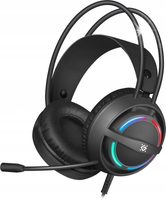 Słuchawki z mikrofonem Defender DEXTER podświetlane RGB Gaming + GRA