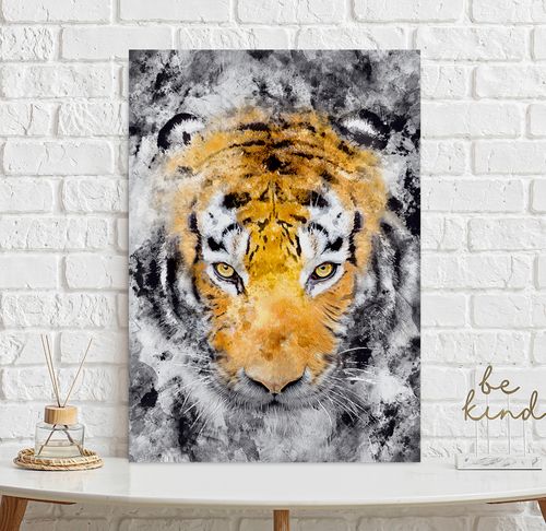 Plakat tygrys abstrakcja 30x40 cm na Arena.pl