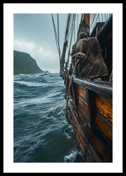Plakat 30x45cm Statek na Falach zdjęcie 3
