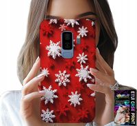 ETUI DO SAMSUNG GALAXY S9 PLUS - PŁATKI ŚNIEGU, ŚNIEG, GWIAZDKI, ŚWIĘTA