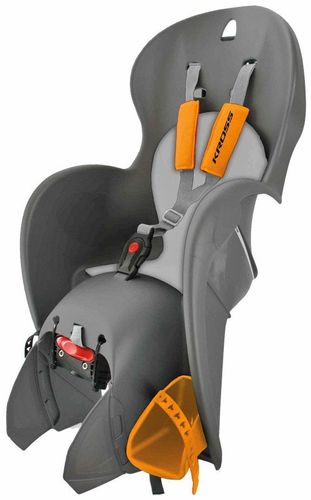 Fotelik rowerowy dziecięcy Wallaroo grey/orange KROSS na Arena.pl