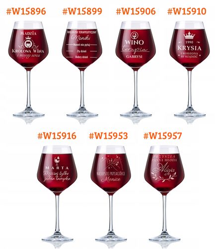 Kieliszek do wina XXL 860 ml MEGA z GRAWEREM dla niej + PUDEŁKO na Arena.pl