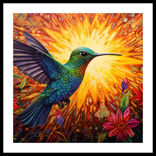 Plakat 60x60cm Koliber Barw na Arena.pl