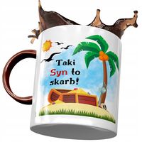 Kubek Bordowy Dla Syna Na Dzień Dziecka Na Prezent Z Nadrukiem Ze Zdjęciem