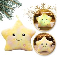 Poduszka LED gwiazdka żółta ombre 40x35 cm PDS19