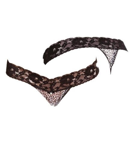 Panterkowe stringi z pęknięciem S/M na Arena.pl