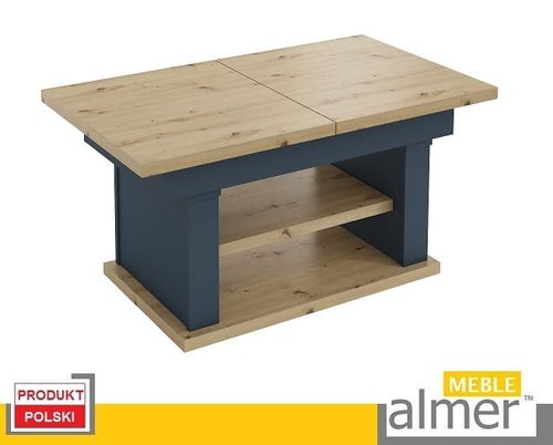 Ława Rozkładana Podnoszona Ławostół Stół L06 Dąb Artisan Grafit 130/210x80 na Arena.pl