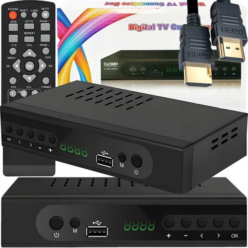 TUNER DEKODER DVB T2 HEVC H.265 TELEWIZJI NAZIEMNEJ 4K ULTRA HD USB na Arena.pl