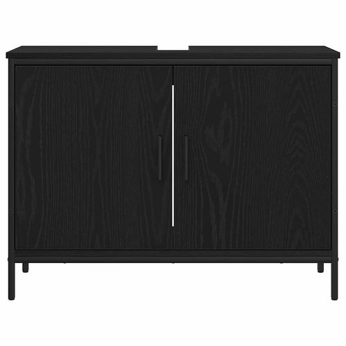 Zestaw mebli łazienkowych 4 pcs Czarny 33 x 33 x 185.5 cm na Arena.pl