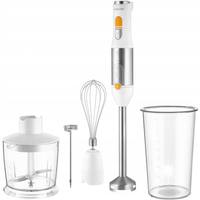 Blender Reczny Pionowy Sencor SHB 6301WH 5w1 1200W STAL NIERDZEWNA Biały