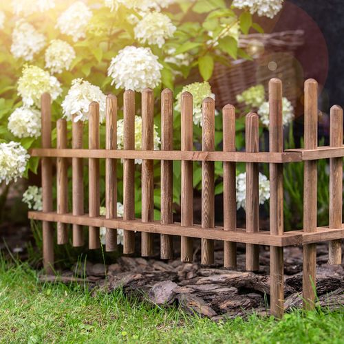 KADAX Płotek Ogrodowy Drewniany Palisada 85cm na Arena.pl