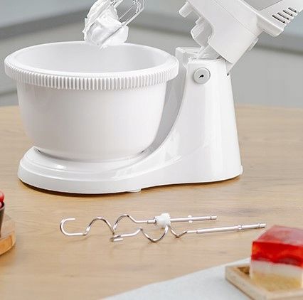 MIKSER RĘCZNY ZHM 2459S Z MISĄ 700W BIAŁY 4 KOŃCÓWKI ROBOT KUCHENNY zdjęcie 5